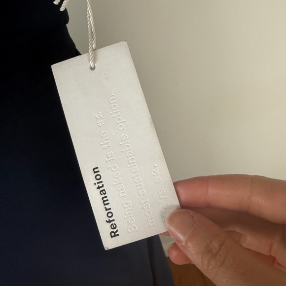 NWT Reformation Butterfly Midi Dress in Navy Blue Size 2 - Picture 5 of 11